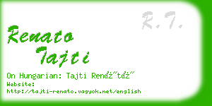 renato tajti business card